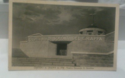  M.GRAPPA CEMETERY - GENERAL TOMB G.GIARDINO old postcard 
