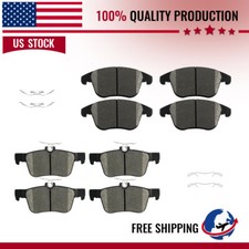 For Lincoln MKZ 2013-2016 2017 2019 Front Rear Ceramic Brake Pads w/hardware