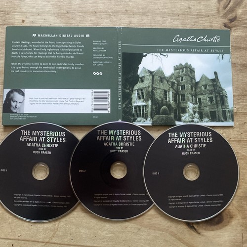 3 Disc CD Hörbuch - AGATHA CHRISTIE - Die geheimnisvolle Affäre bei Styles - Fraser