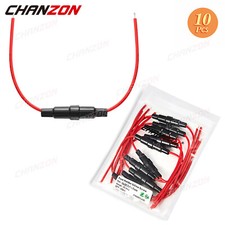 10pcs 5x20mm Glass Inline Tube Auto Fuse Holder Tap Screw Type 250V 125V AGC