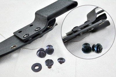 50pcs Stainless steel Chicago Black screw Tek-lok buckle Mounting Holste screws