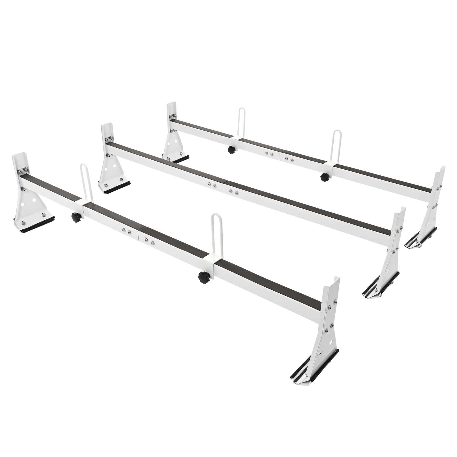 59" For Chevy Express Fullsize Van 3 bar 96-23 Ladder Roof Rack Steel Cross Bar