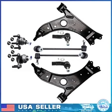 Front Lower Control Arm Tie Rod End Sway Bar For 2007-2014 Volkswagen Jetta Golf