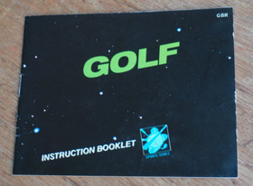 Golf NES, Mattel, Rare 5-Screw Cartridge, In Box And With Manual / Poly