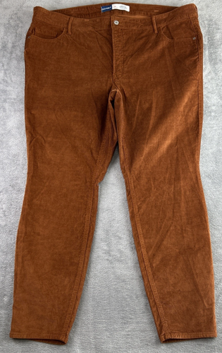Old Navy Women's 22 Brown Super Skinny High Rise Corduroy Rockstar Pants Boho