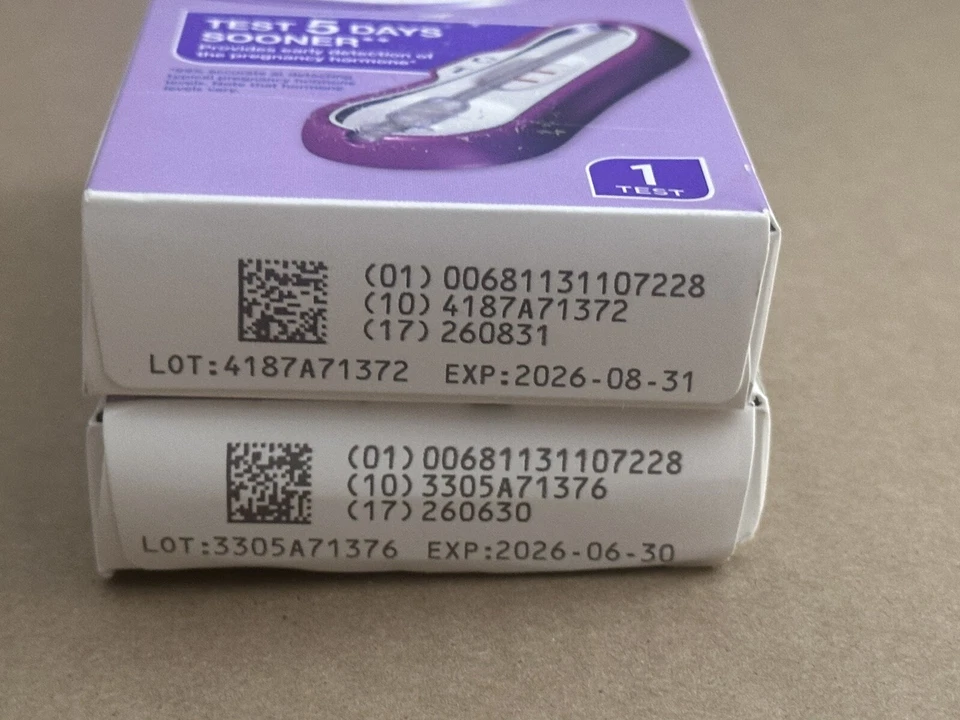 Lote de 2 pruebas de embarazo Equate One Step caducan 26/06 Foto 4 de 4