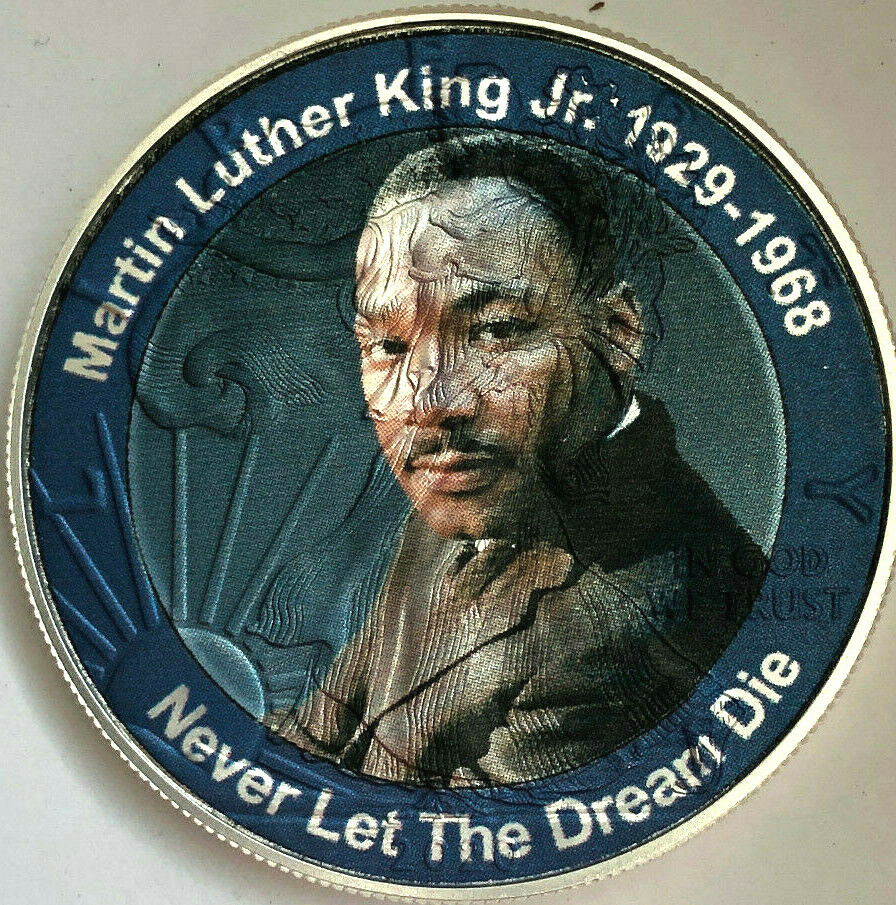 Martin Luther King Jr. American Silver Eagle 1oz. .999 Pure Silver Dollar  Coin | eBay