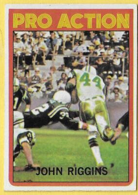 1972 Topps Pro Action John Riggins Jets #126