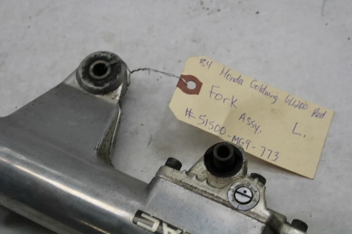 Suspensión horquilla completa izquierda 1984 Honda motocicleta OEM Goldwing GL1200A Foto 3 de 4