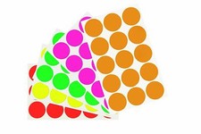 Color Coded Dot Round Stickers Neon Inventory Labeling 30mm 1.25 Inch 300 Pack