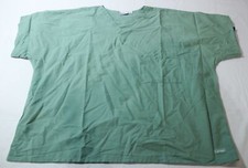 Landau Adult's Unisex S/S 1-Pocket Reversible Scrub Top EJ2 Green Size 3XL NWT