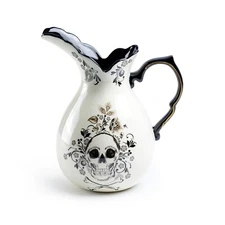 Potter's Studio 2.8qt Halloween Skull Pitcher