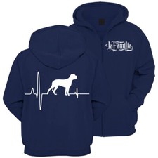 Giacca con cappuccio bambino Cane Corso battito cardiaco 110 - 164 ragazzo ragazza regalo cane