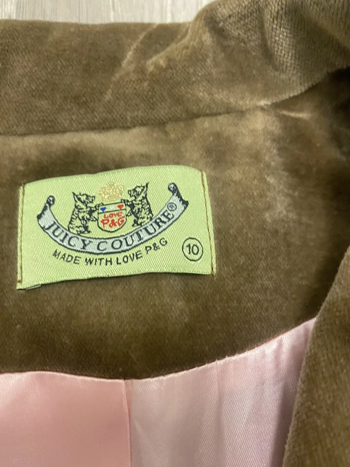 Chaqueta Blazer Juicy Couture Terciopelo Diseño Victoriano Romántico Encaje en Puños Foto 4 de 4