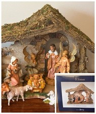 EUC Fontanini Heirloom Nativity 10 Figure Starter Set #54462 w/box