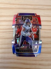 2021 Select Prizm Red and Blue Die Cut #95 Zach Davidson - Minnesota Vikings
