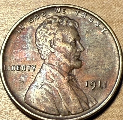 1911 P Lincoln Wheat Cent ~ XF attractive color - T82