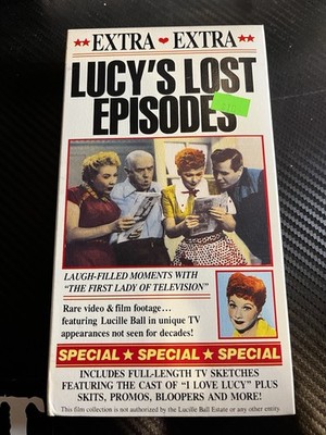 GoodTimes Home Video Lucy's Lost Episodes VHS NTSC NR Comedy 1989 Ball Arnaz