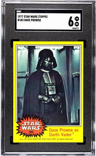 1977 Topps Star Wars #183 David Prowse as Darth Vader