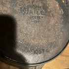 Vintage Cast Iron Wagner Ware Sidney O NO. 7 Skillet 1057 C With Heat Ring — photo 3