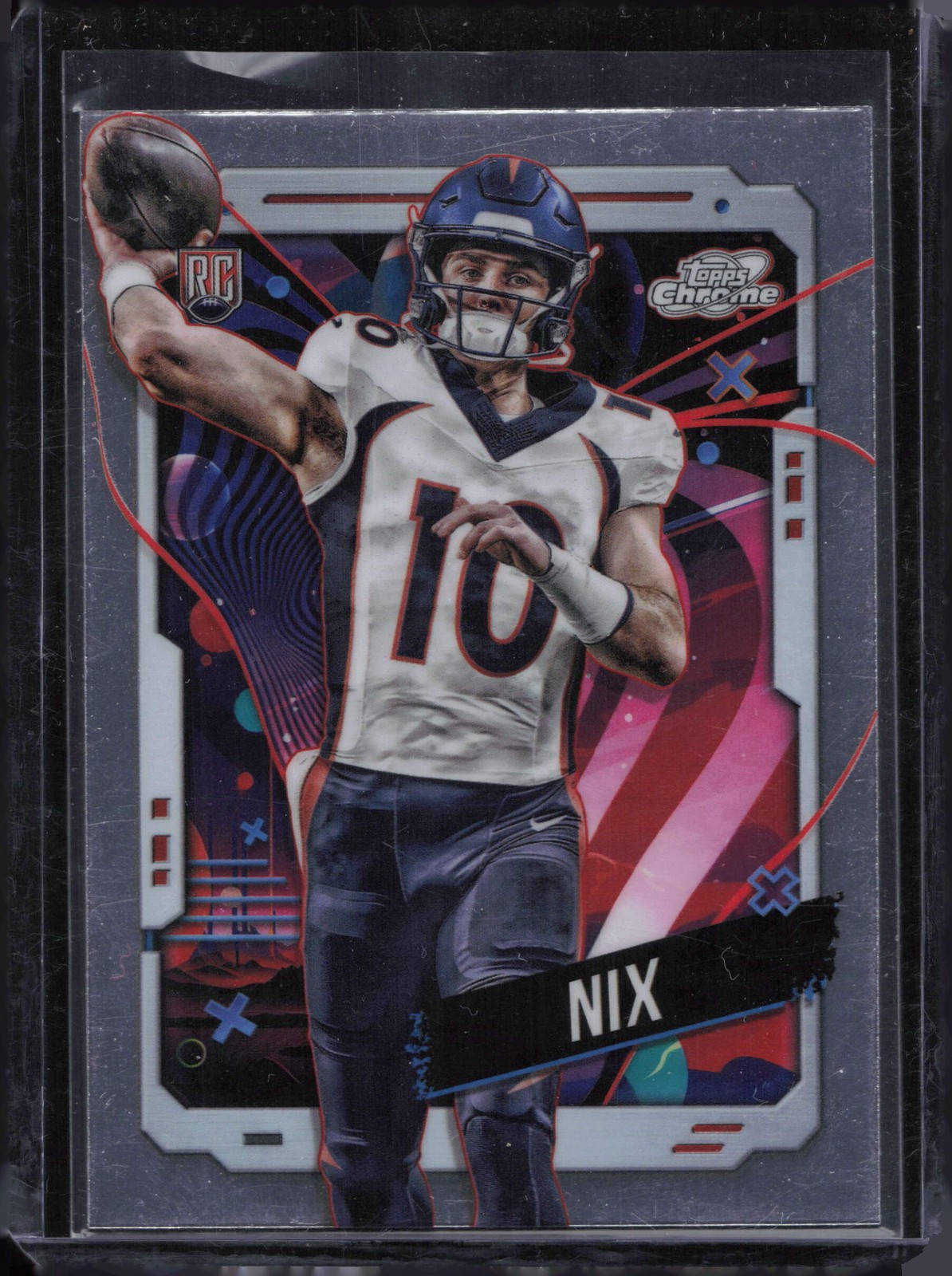 2024 Topps Chrome Cosmic #127 Bo Nix