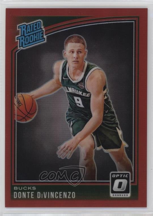 2018 Panini Donruss Optic Rated Rookie Red Prizm /99 Donte DiVincenzo #164 5e4