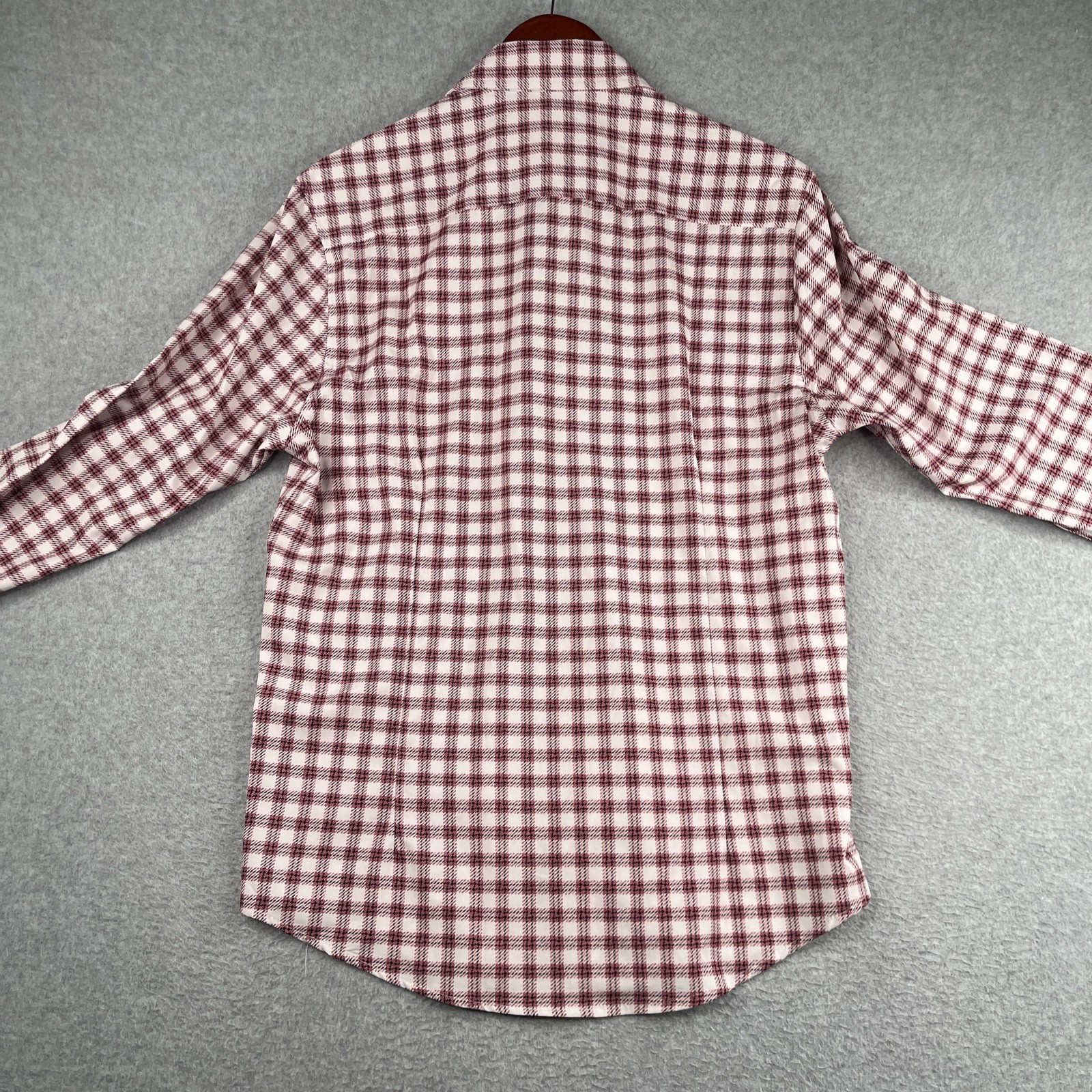 CONSTRUCT Shirt Medium Pink Check Performance Str… - image 5
