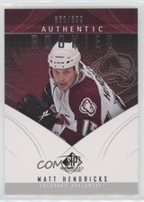 2009-10 SP Game Used Edition Authentic Rookies 362/699 Matt Hendricks #136 x6g