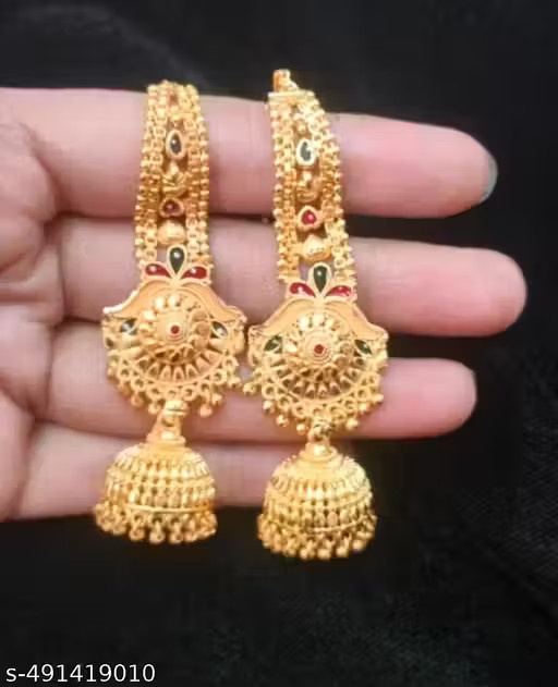 Orecchini tradizionali etnici Jhumka per donna/ragazza | 1 confezione di orecchini