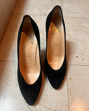 Christian Louboutin Black Suede Pointed Toe P...