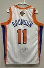Jalen Brunson Signed New York Knicks NBA FINALS Jersey Autographed JSA COA