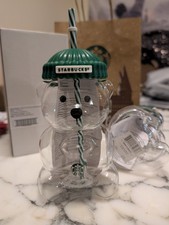 2025 Glass Starbucks Bearista Bear Cold Cup Holiday Limited Edition authentic