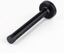 Door Stops, 5 Inch Long Door Stopper, Wall Mount, Heavy Duty Solid Black Doorsto