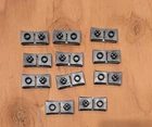 Vintage Lot Of 11 1997 Playmobil Train Track Connectors For # 4020 4385 4386