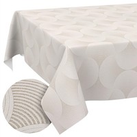 Tischdecke 100X140Cm Grau Abwaschbar Lotuseffekt Baumwolle Polyester