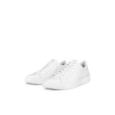 ECCO MEN'S 46 STREET TRAY TRIPLE WHITE CASUAL LEATHER SNEAKER 50474411007 NIB
