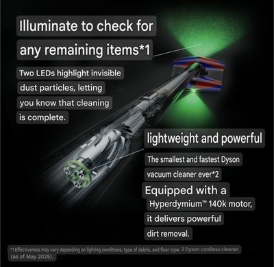 Dyson PencilVac Fluffycones SV50 FC Cordless Stick Handheld