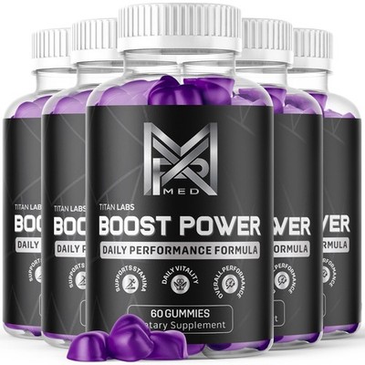 (5 Pack) Boost Power Gums Advanced Male Support Supplement BoostPower 300Gummies