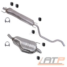 AUSPUFFANLAGE MITTEL ENDSCHALLDÄMPFER FÜR OPEL ZAFIRA B 1.6 1.8