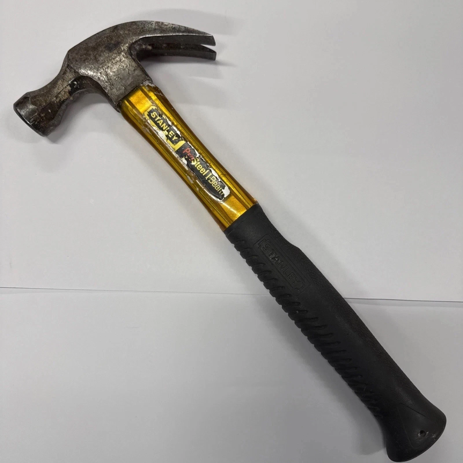 90s Stanley Claw Hammer 51669 Pro Steel I-Beam Contractor Grade 16oz Polycarbon