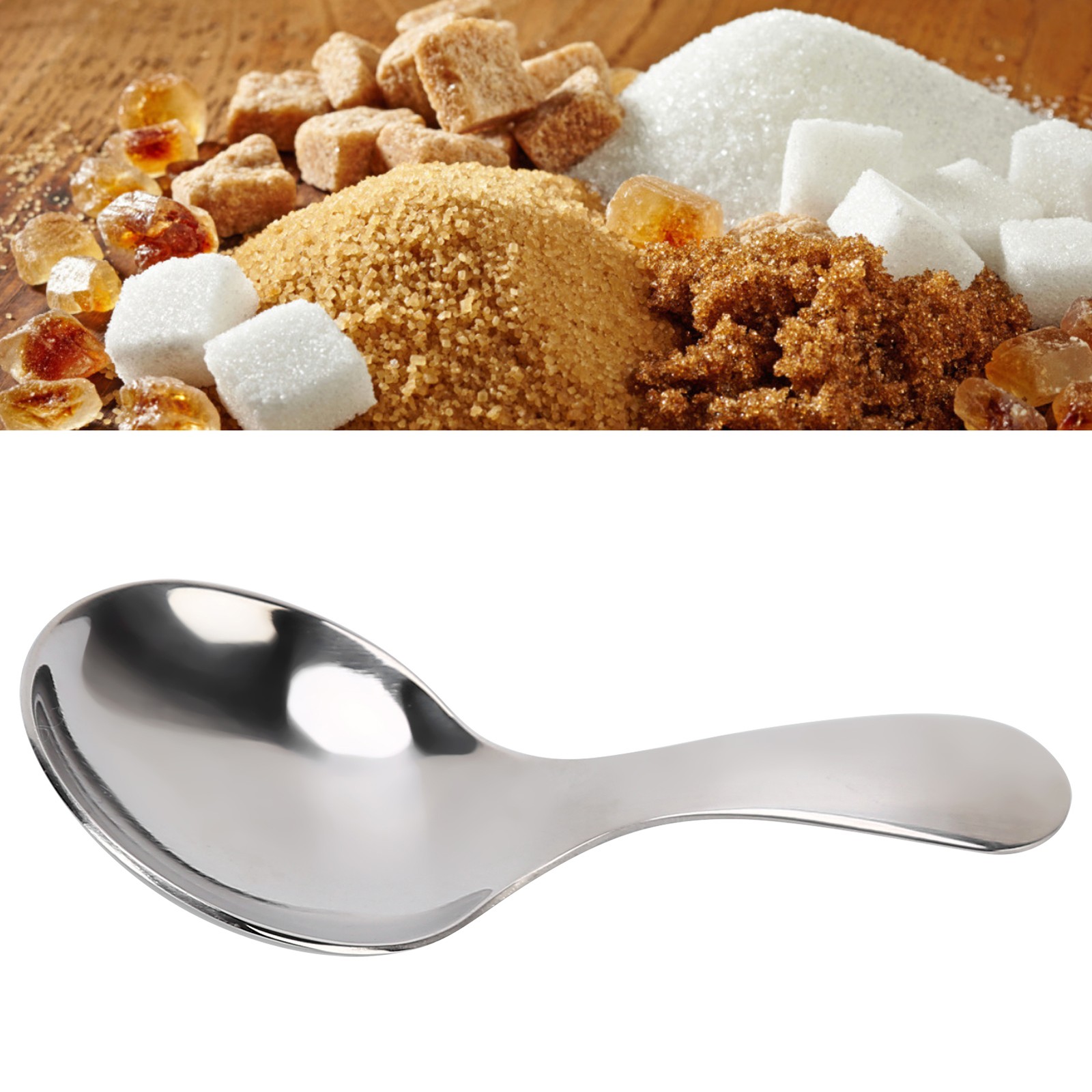 Multifunctional Stainless Steel Spoon For Ice Cream Tea Coffee Easy To Use