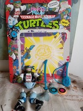 1991 Playmates TMNT Ninja Turtles Rock N Rollin Classic Rocker Leo 100% Complete