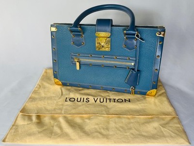 Louis Vuitton Suhari Fabulo Tragetasche Medium Blau Leder