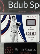 2019 Immaculate Legends Material Game Used Patch - Al Kaline #/15