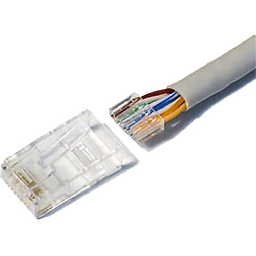 Cablenet Cat6 RJ45 UTP 50 micron Crimp Plug Stranded 2 Part PK 50