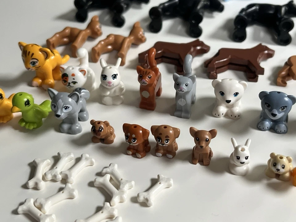 Lot of LEGO Minifigures Friends Animals Pets dolphin dogs horses cats & more - Image 4 of 4