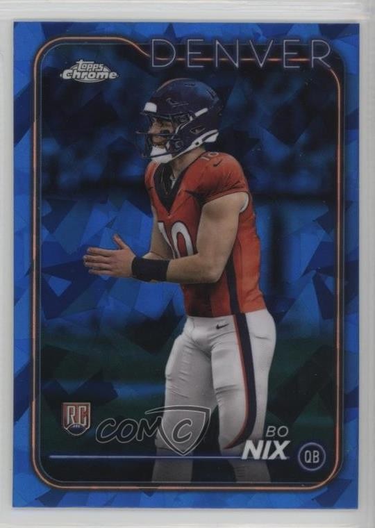 2024 Topps Chrome Sapphire Edition Rookies Bo Nix #206 Rookie RC
