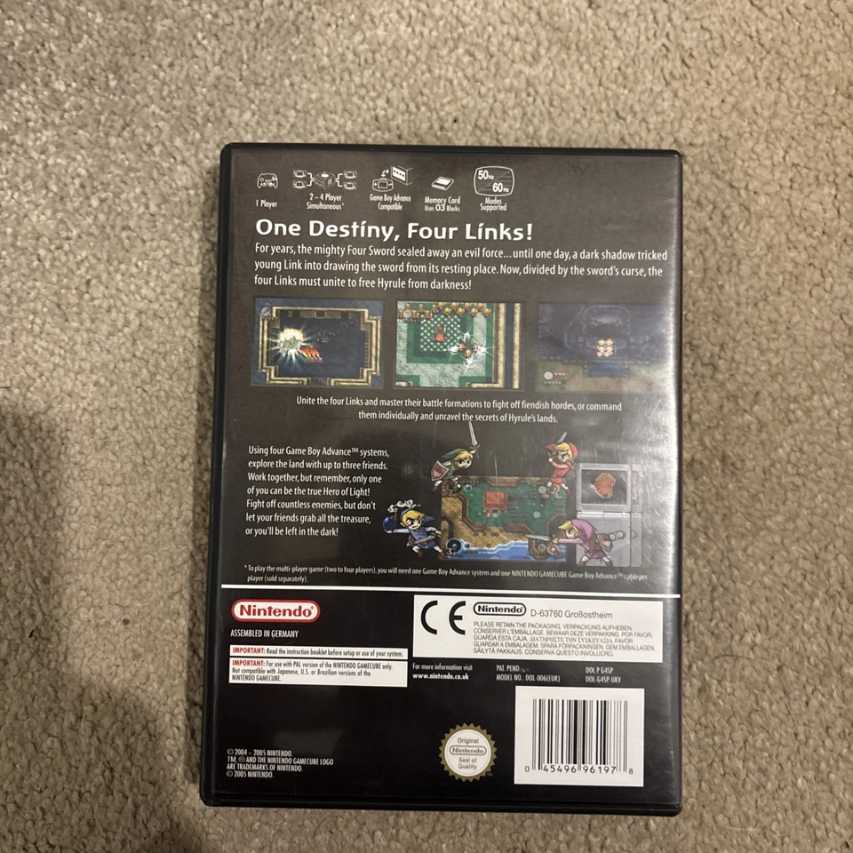 The Legend of Zelda: Four Swords Adventures (GameCube) Big Box - Rare & Complete - image 4 of 4