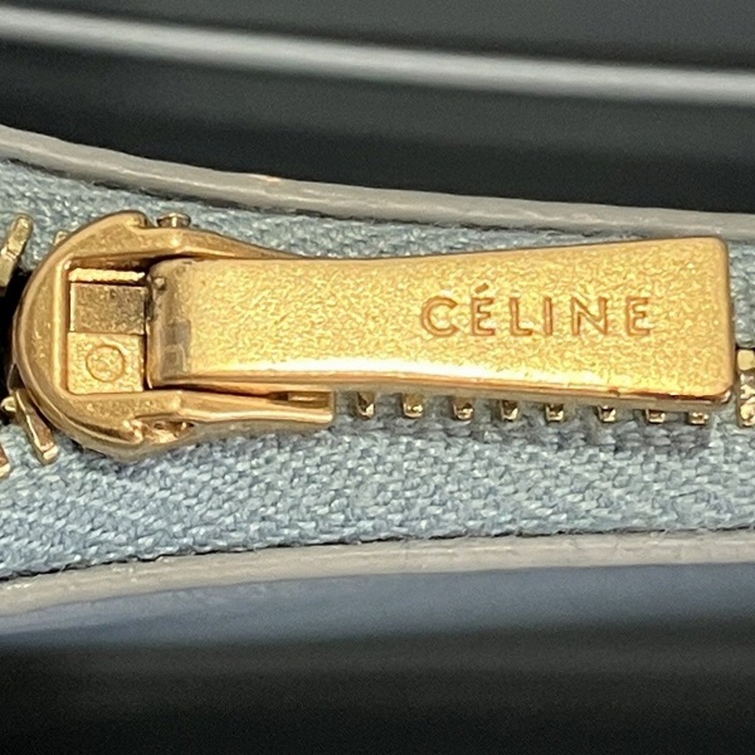 CELINE Large Flap Multi-Function 101673 Gray Leat… - image 9