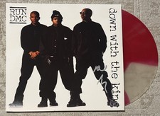 REV RUN SIGNED RUN DMC DOWN WITH THE KING VINYL LP - BECKETT COA